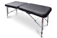 Hausmann Portable Treatment/Sideline Table 73" x 28" x 24", Black, 600 lb Capacity — for Treatment and Examination Rooms