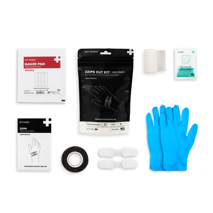 MyMedic ZZIPS Cut Med Pack | Professional Non-Invasive Suture Alternative for Rapid Laceration Repair