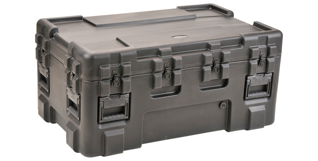 FareTec PST 2221111 Hard Case Storage Container, Black, Wheeled, 41 x 38 x 25 Inch - Surgery Table Case