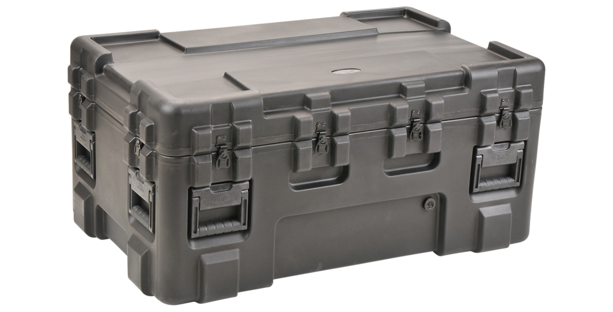 FareTec PST 2221111 Hard Case Storage Container, Black, Wheeled, 41 x 38 x 25 Inch - Surgery Table Case
