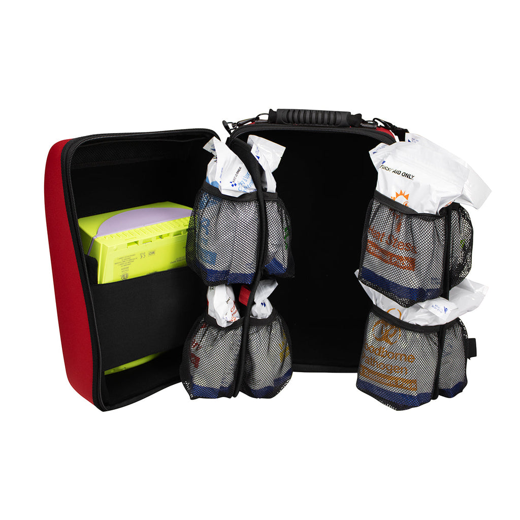 First Aid Only 91744 AED + First Aid Emergency Response Kit, ANSI B (AED Not Included)