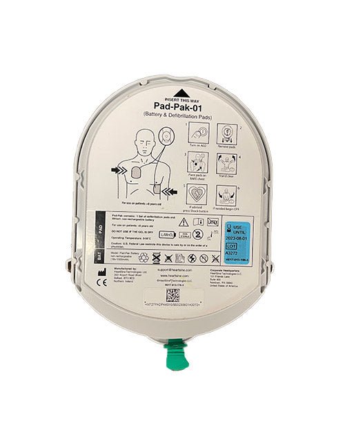 HeartSine Adult Pad-Pak PAD-PAK-01 Battery and Electrode Cartridge