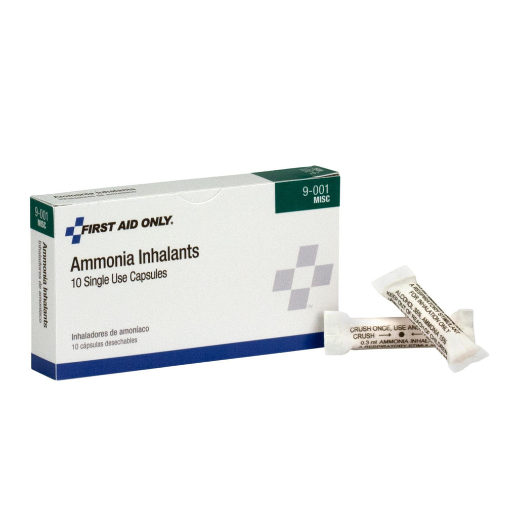 First Aid Only 9-001-001 Ammonia Inhalants, 10 Capsules per Box