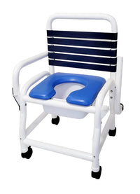 Mor-Medical 22" Drop Arm Shower Commode Chair Infection-Control, 310 lb Capacity