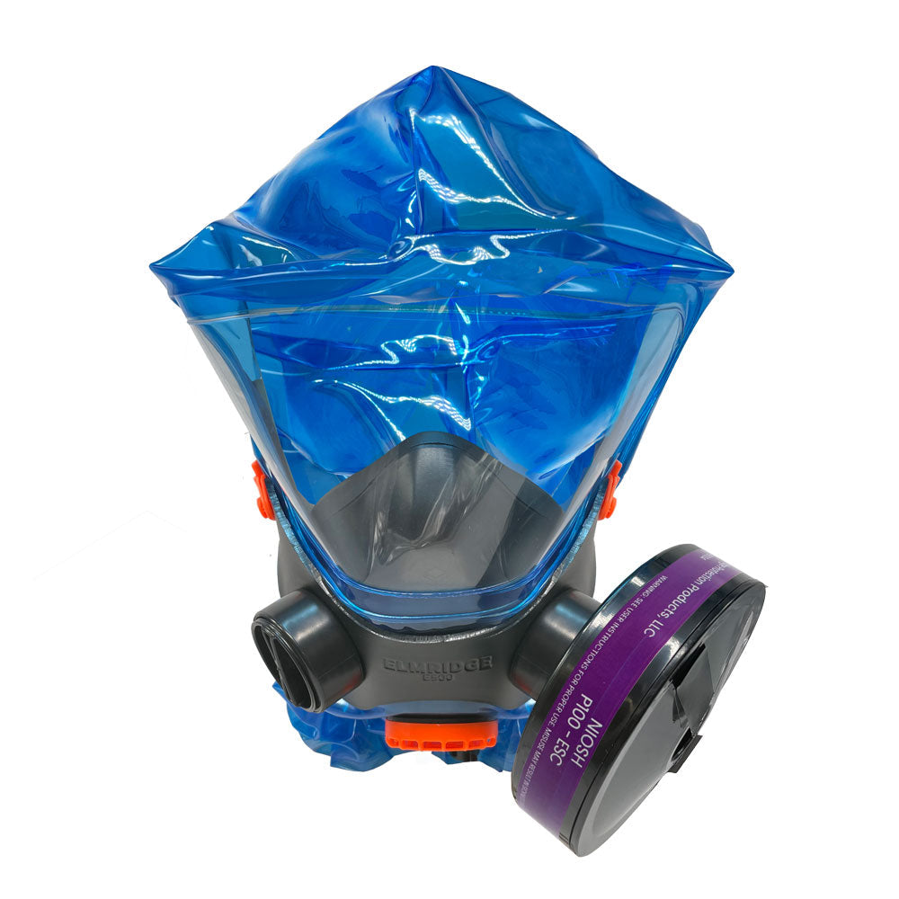 Elmridge Protection E500-2 iEvac Escape Hood with B1304 P100 Filter and E570 Nylon Carry Case