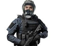 Elmridge E600 Gas Mask – Full-Face Respiratory Protection with Ballistic Panoramic Visor