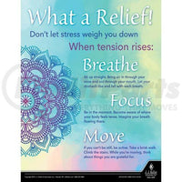 J.J. Keller What a Relief! Don't Let Stress Weigh You Down - Health & Wellness Awareness Poster