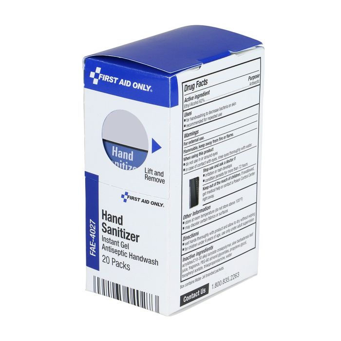 First Aid Only SmartCompliance Refill Hand Sanitizer Packets