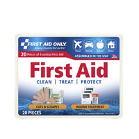First Aid Only 21-Piece Plastic Case Travel First Aid Kit(Pack of 100)