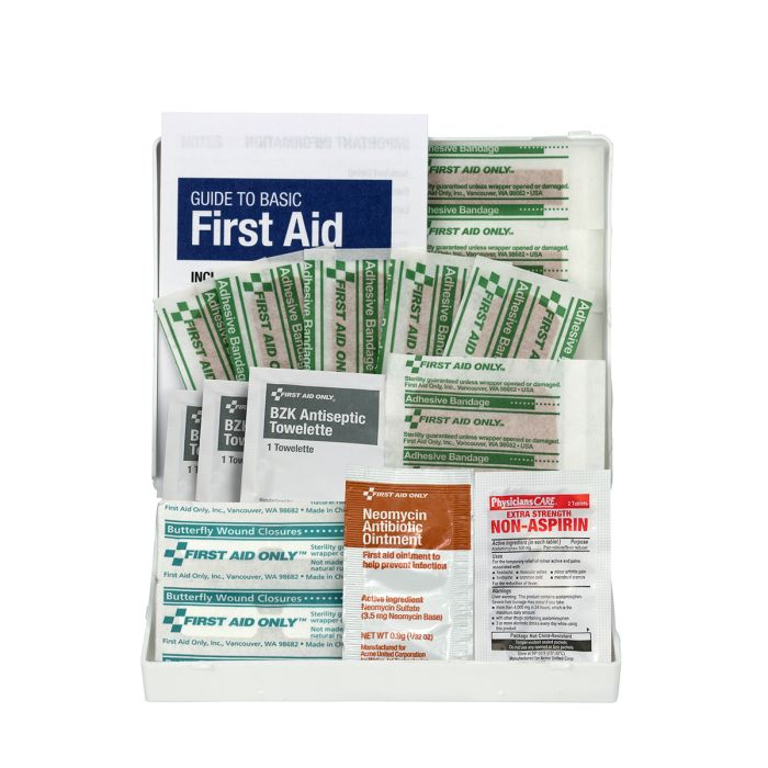First Aid Only 20-Piece Travel First Aid Kit | Compact Plastic Case