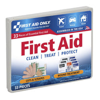 First Aid Only 34-Piece Plastic Case Personal First Aid Kit(Pack of 100)