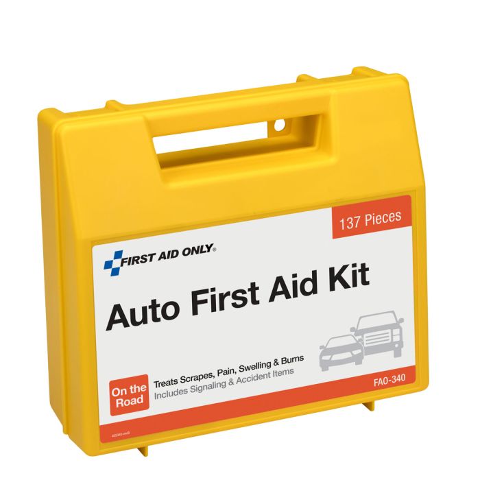 First Aid Only 138-Piece Vehicle First Aid Kit in Plastic Case