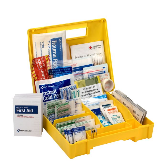 First Aid Only 138-Piece Vehicle First Aid Kit in Plastic Case