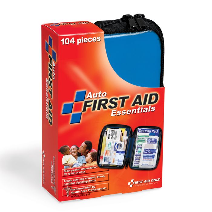 First Aid Only FAO-532 Vehicle First Aid Kit | 104-Piece Soft Fabric Case