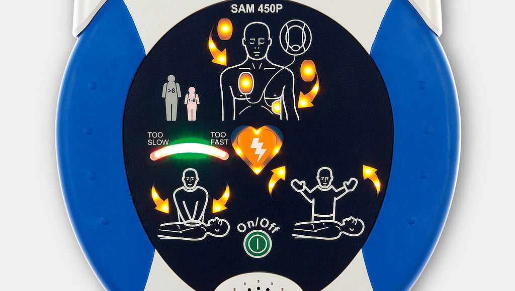 HeartSine samaritan PAD 450P AED with CPR Rate Advisor