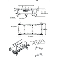 Pedia Pals Power Hospital Transport Stretcher