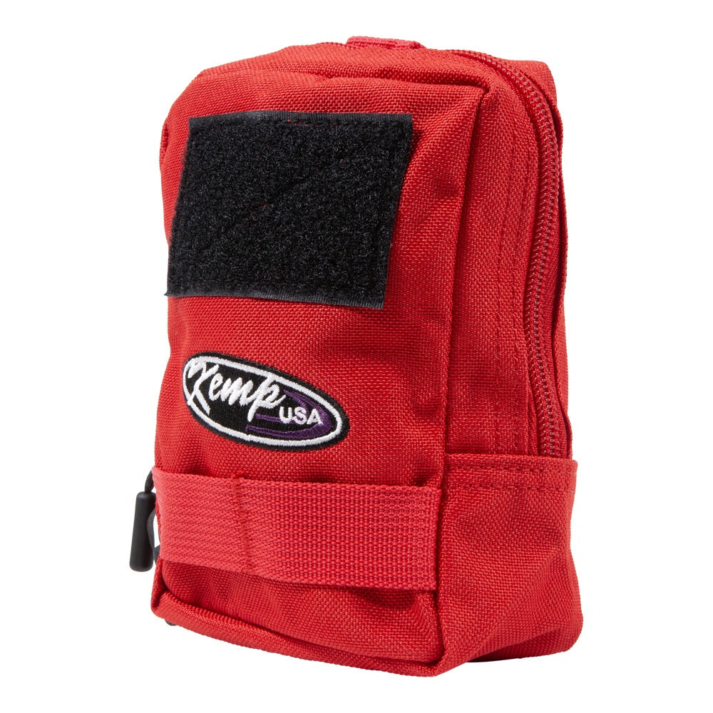 Kemp USA 10-141-RED-RK3 Trauma IFAK Molle Tactical Pouch, Small, Red
