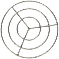 Dagan 36" Diameter Stainless Steel Fire Ring - Triple Ring Design