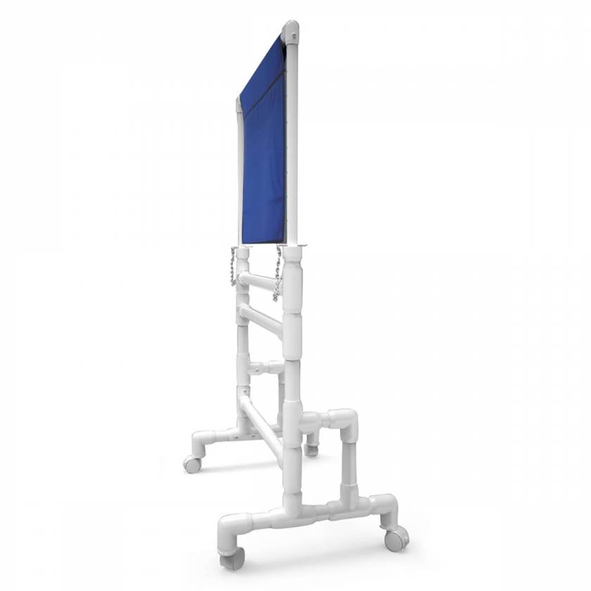 Universal Medical Heavy-Duty PVC Mobile Porta-Shield with 24" x 24" Lead Protective Area