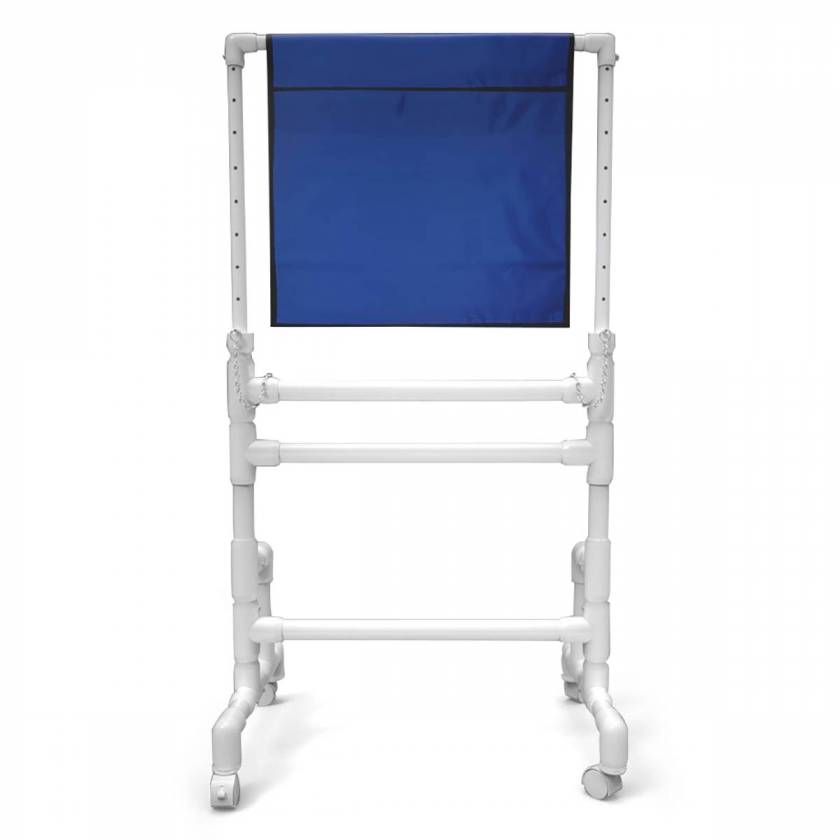 Universal Medical Heavy-Duty PVC Mobile Porta-Shield with 24" x 24" Lead Protective Area