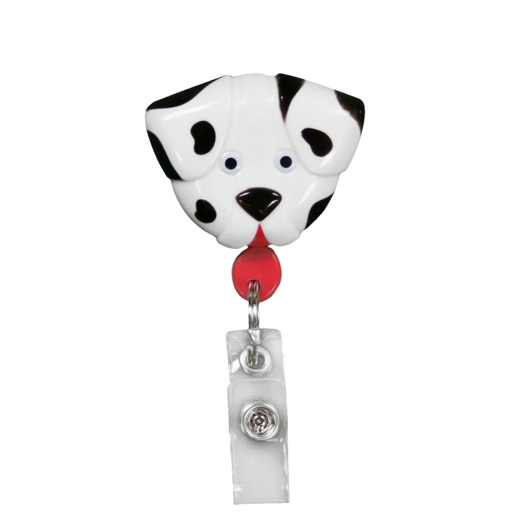 Pedia Pals Dalmatian Dog Retractimal ID Tag