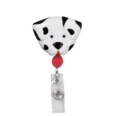Pedia Pals Dalmatian Dog Retractimal ID Tag