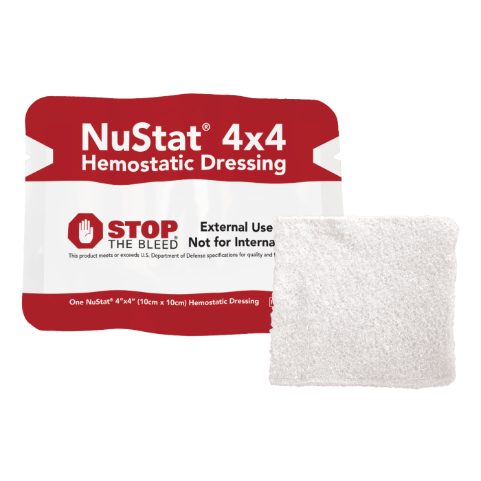 First Aid Only 4" x 4" NuStat Hemostatic Gauze Pad