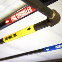 J.J. Keller Boiler Blow Down Pipe Marker - ASME/ANSI