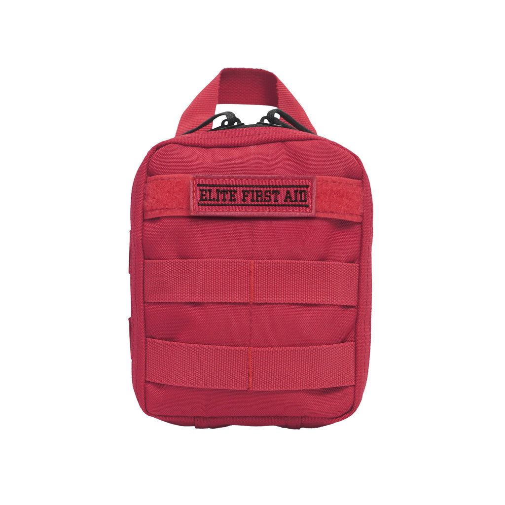 Elite First Aid FA182R-ADV Recon IFAK Red Advanced - Rip-Off Headrest and Belt Individual Kit