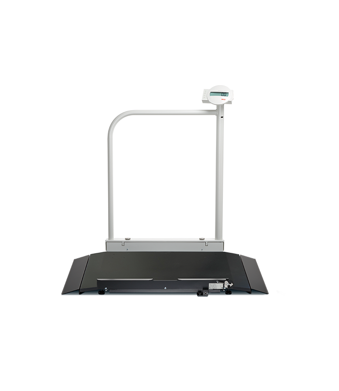 SECA 6761321994 EMR-validated wheelchair scale with handrail