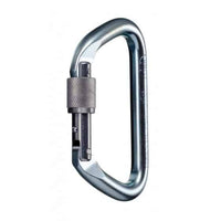 PMI Rope SMC Large Steel Locking D Carabiner, NFPA - Heat Treated