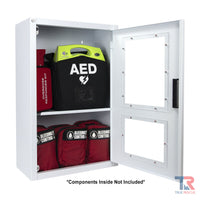 Cubix Safety CB2-AED-BCs Combination AED Cabinet with Alarm, Strobe and Additional Storage
