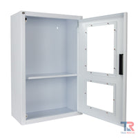 Cubix Safety CB2-AED-BCs Combination AED Cabinet with Alarm, Strobe and Additional Storage