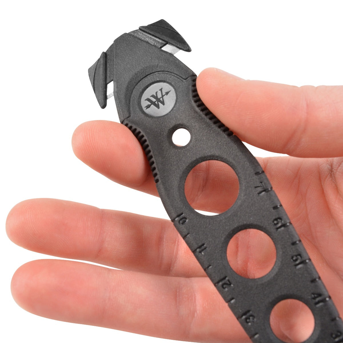 Westcott 17346 Saber Safety Cutter, Single Blister Card, Black