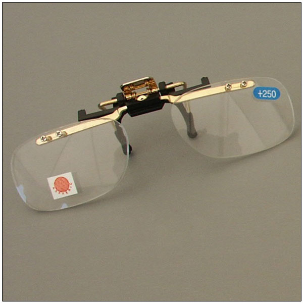 Walters Low Vision Half-Frame Clip-On Magnifier (Top Half) | Hands-Free Precision Optics