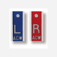 Phillips Safety Aluminum Markers - 1/2" L & R - With Initials