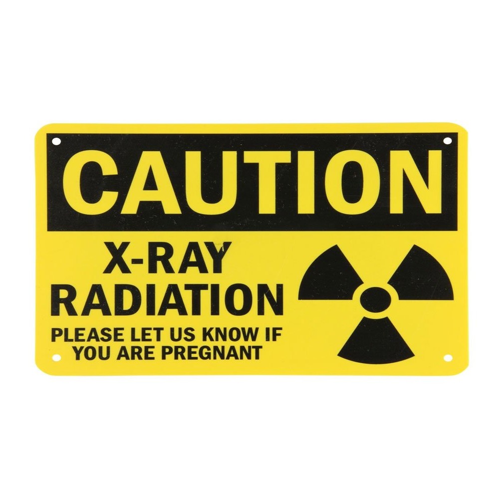 Phillips Safety Caution X-Ray Radiation Sign with Pregnancy Warning