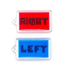 Phillips Safety Leaded PB X-ray Marker Full Word Right & Left Rectangle Plastic