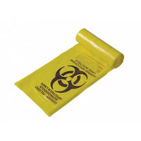Justrite 15 Gallon, Biohazard Waste Can Liner Bags For Linens, Pack Of 100, Yellow
