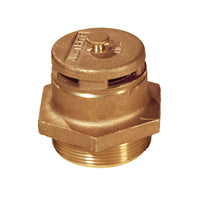 Justrite Brass Vertical Vent For Petroleum Based Applications, 2" Bung