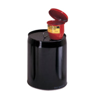 Justrite Small Steel Drum Funnel Use With 5-Gallon Steel Pail With 2" Bung, Manual Close Cover