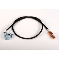 Justrite Antistatic Insulated Wire For Bonding/Grounding, With "C" Clamp 5/8 Inch And Alligator Clip 5/8 Inch, 3 Feet.