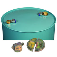Justrite Drum Lock Set For Steel Drums, 1 Set Fits 2-In Bung, 1 Set Fits 3/4-In Bung, 2 Lock Bars. Padlocks Not Included.
