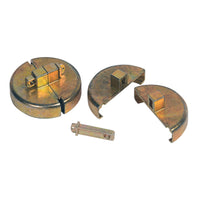 Justrite Drum Lock Set for Plastic Drums, 2 Units Fit 2-In Bung, 2 Lock Bars (No Padlocks)