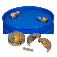 Justrite Drum Lock Set for Plastic Drums, 2 Units Fit 2-In Bung, 2 Lock Bars (No Padlocks)