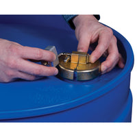 Justrite Drum Lock Set for Plastic Drums, 2 Units Fit 2-In Bung, 2 Lock Bars (2 Padlocks)
