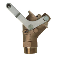 Justrite Brass Drum Gate Valve for Viscous Liquids, 2" NPT Bung