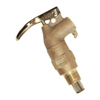 Justrite Brass Safety Drum Faucet, Internal Flame Arrester, Rigid, 3/4" Bung