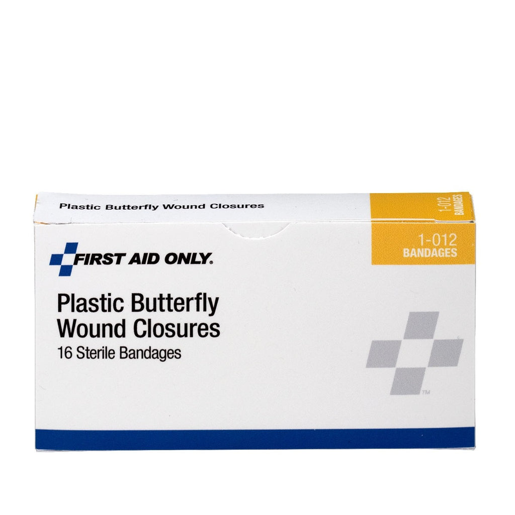 First Aid Only Large Butterfly Wound Closures | Professional Grade Skin Suture Alternative, 16 Per Box