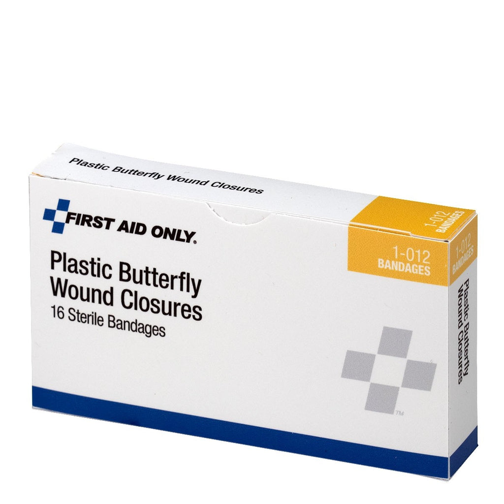 First Aid Only Large Butterfly Wound Closures | Professional Grade Skin Suture Alternative, 16 Per Box